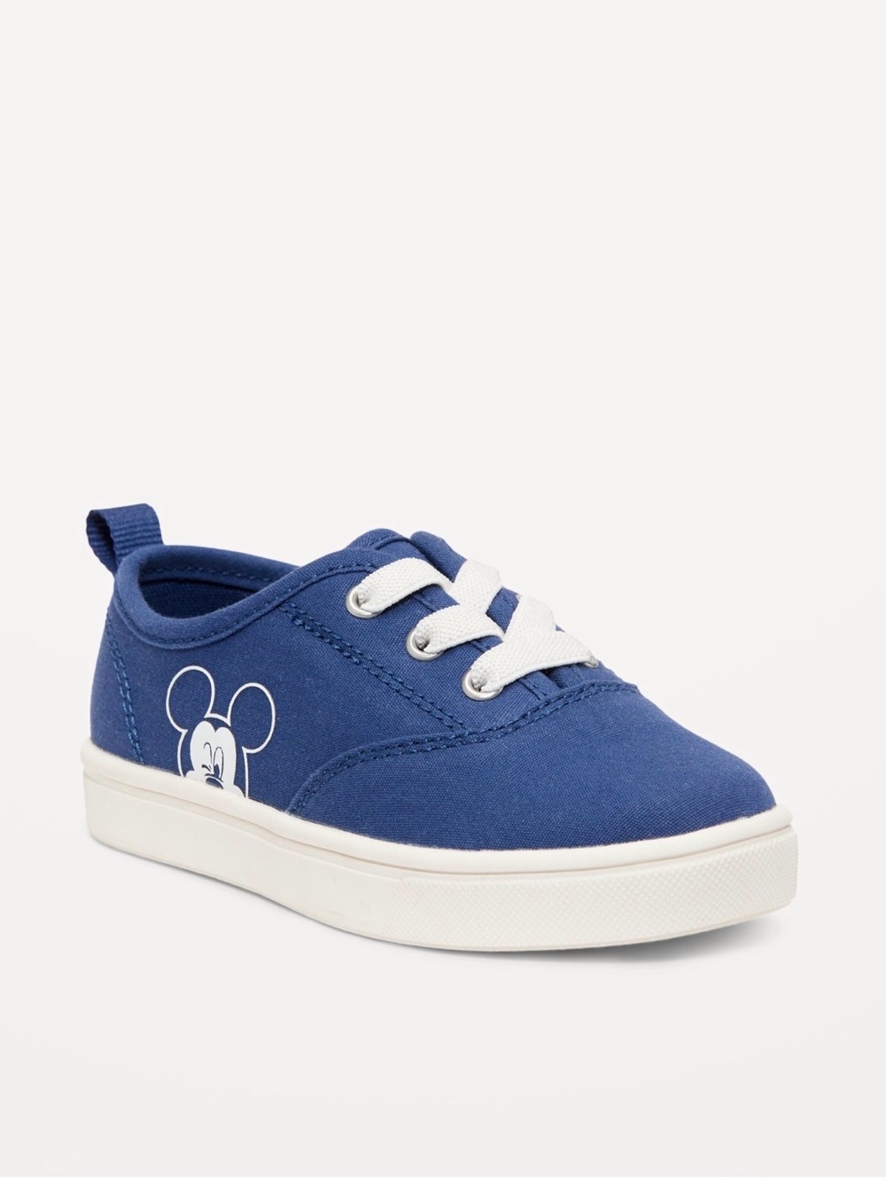 Disney x Old Navy Kids Navy and White Mickey Canvas Sneakers